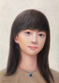 辻信之　Portrait #4　SM　油彩