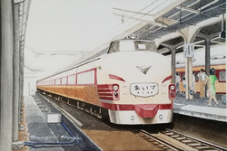 本多正之　上野駅列車ホーム1972年8月