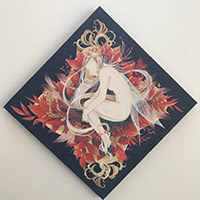 三輪陽子  妖精ノ装飾標本　350×350㎜　アクリルガッシュ
