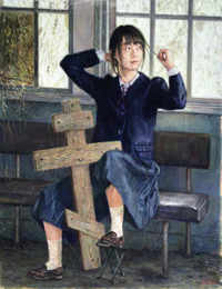 西野親 しらないせかい じゆうじかん (2) F6 キャンバス・アクリル画