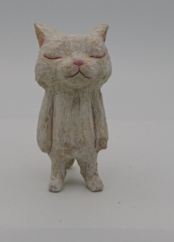 戸川五十生 Tiny Cats SE01 H9.5cm 樟、色鉛筆
