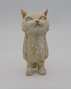 戸川五十生 Tiny Cats SE13 H10.3cm 樟、色鉛筆