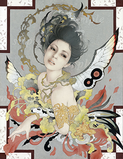 妃耶八　木の華　A3　デジタル版画