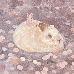 蔡育言 桜団子 22×22cm