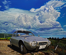 鏡泰裕 ヨタハチ F8 油彩