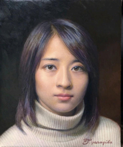 柳田補 熱視線 F3 油彩