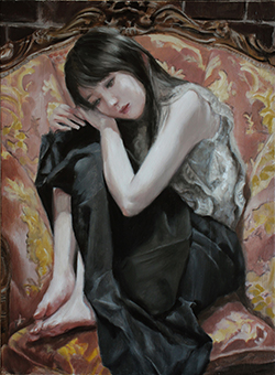 鈴木那奈　antique　F4　油彩