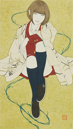 九鬼匡規　吸血娘　陽　晒　版画