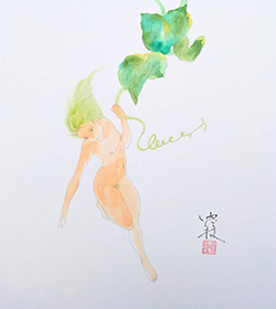 森ゆだね　陽光　24×27cm