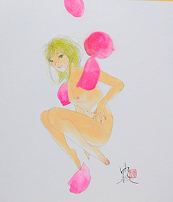 森ゆだね　若紫　24×27cm