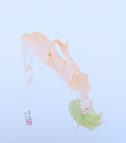 森ゆだね　鴨川鼠　24×27㎝