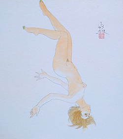 森ゆだね　箒の灯　24×27㎝