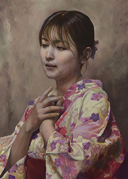 時を紡ぐ 岡啓介 F4 油彩