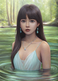 辻信之 翠夢 F4 キャンバス/油彩