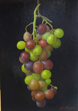 近藤俊一 未成熟葡萄Ⅳ P3 油彩