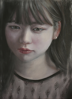 鈴木那奈「星の欠片 Ⅱ」　F4　油彩