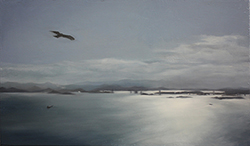 鈴木那奈「sea scape」M6　油彩