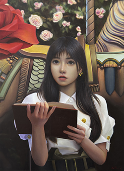 辻信之「Silent Story」　F4　キャンバス／油彩