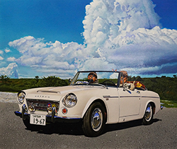 鏡泰裕「ダットサン　フェアレディ」　F8　アクリル