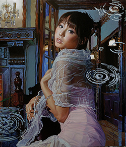 鏡泰裕　アフタヌーン　F10　キャンバス　油彩