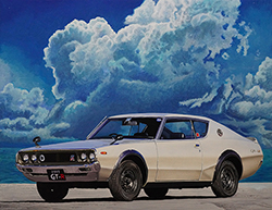 鏡泰裕　ケンとメリー　F6　アクリル