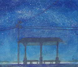 森ゆだね　この刻のままで　F10　紙本彩色