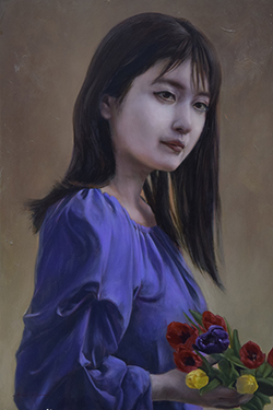 岡啓介　時の便り　P6　油彩