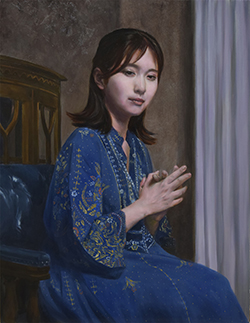 岡啓介　傍に添えた願い　P10　油彩