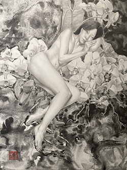 板倉文香 甘露 F6 鉛筆 金箔 グラファイト