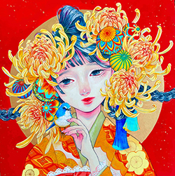 三輪陽子 想 アクリルガッシュ SSM