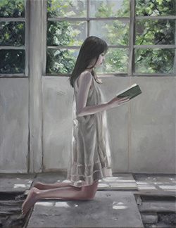 鈴木那奈 birdsongⅡ F6 キャンパスに油彩