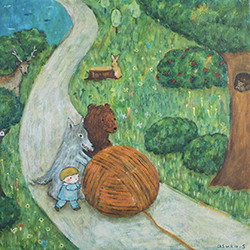 すがあす香　S6　油彩