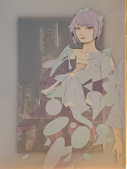 三好風太　Ghost in Yokohama　F4　アクリル　紙本彩色+絹本彩色