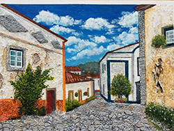 向井洋二　オビドス② (ポルトガル)　F4　アクリル