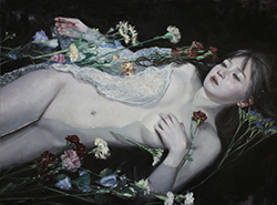 鈴木那奈 にほやかに咲く P12 油彩