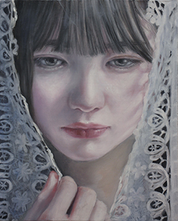 鈴木那奈 明けの星 F3 油彩