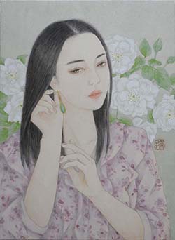 野沢栄子「ピアス」F4