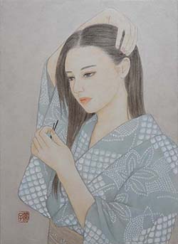 野沢栄子「髪留め」F4