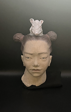 七尾尚子 摩利支天 270×175×130㎜