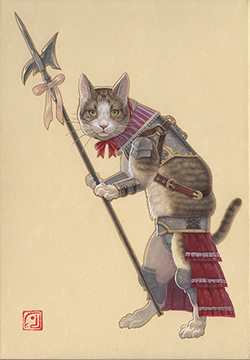 久保俊太郎　歩兵　猫 dress up SM 　アクリル