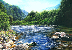 金子庄一　時は流れて　P3　油彩