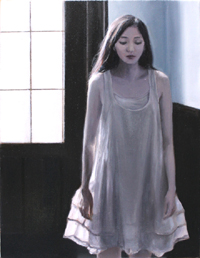 鈴木那奈  sign Ⅱ　41.0×31.8cm F6 キャンバスに膠、白亜、顔料、油彩